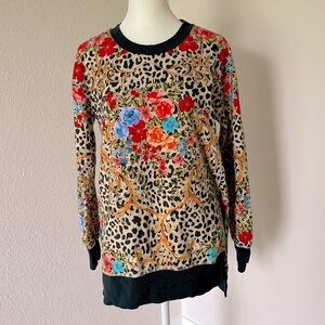 Johnny Was High low Tunic Sweatshirt Size XS